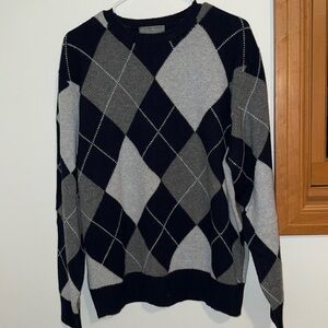 Argyle cashmere sweater